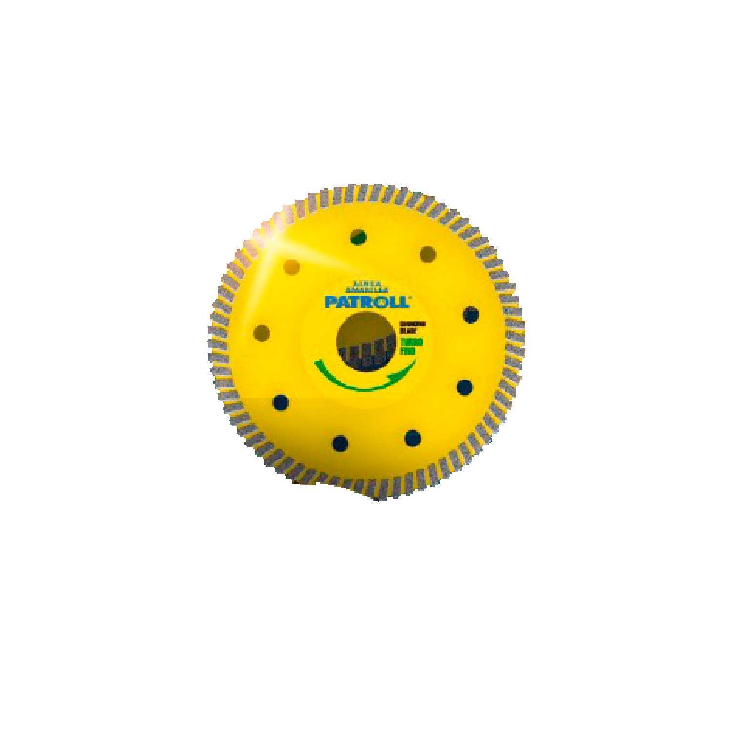 Disco Porcelanato Turbo Fino Trf  Patroll Amarilla 115mm