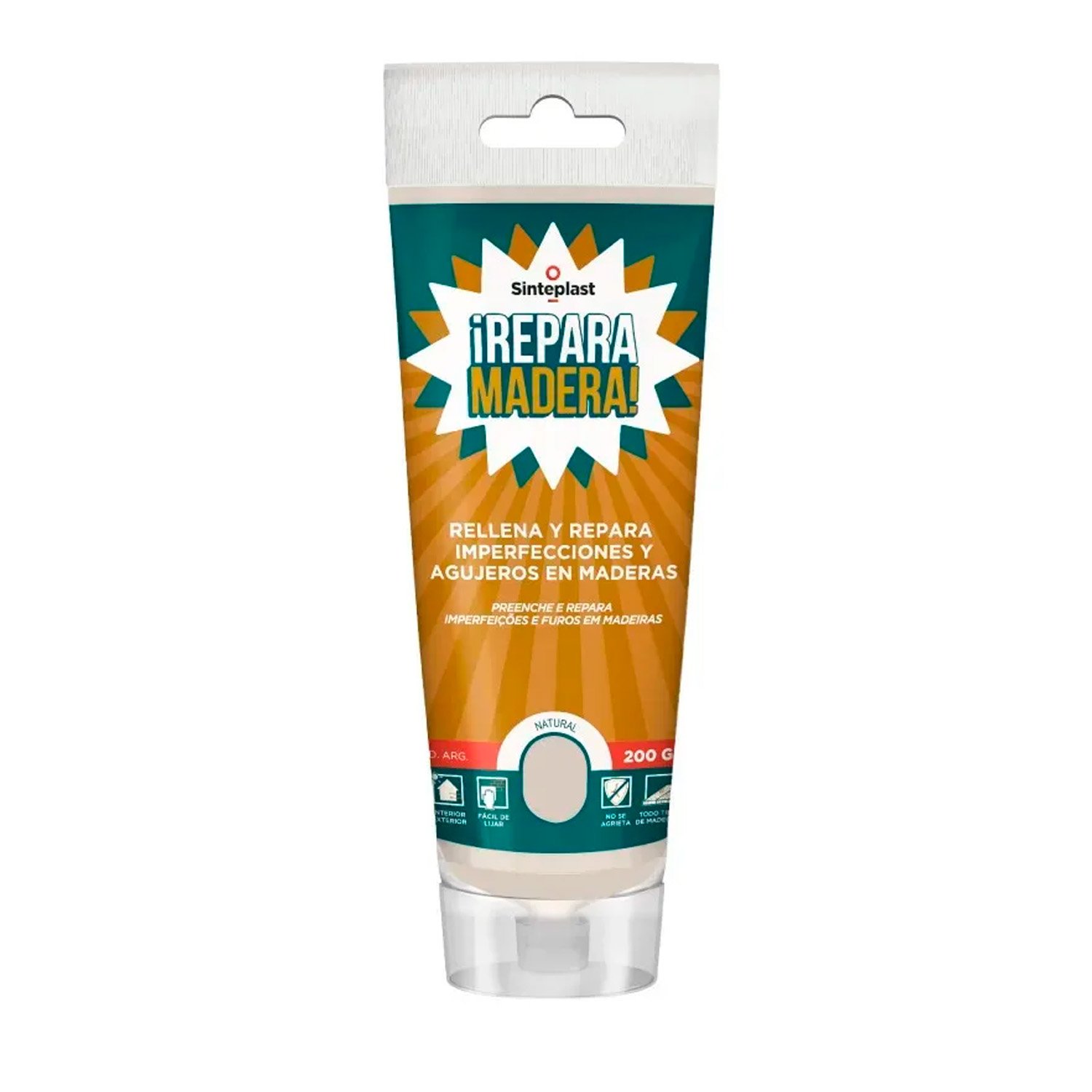 Masilla Repara y Rellena Maderas Natural X 200g Sinteplast