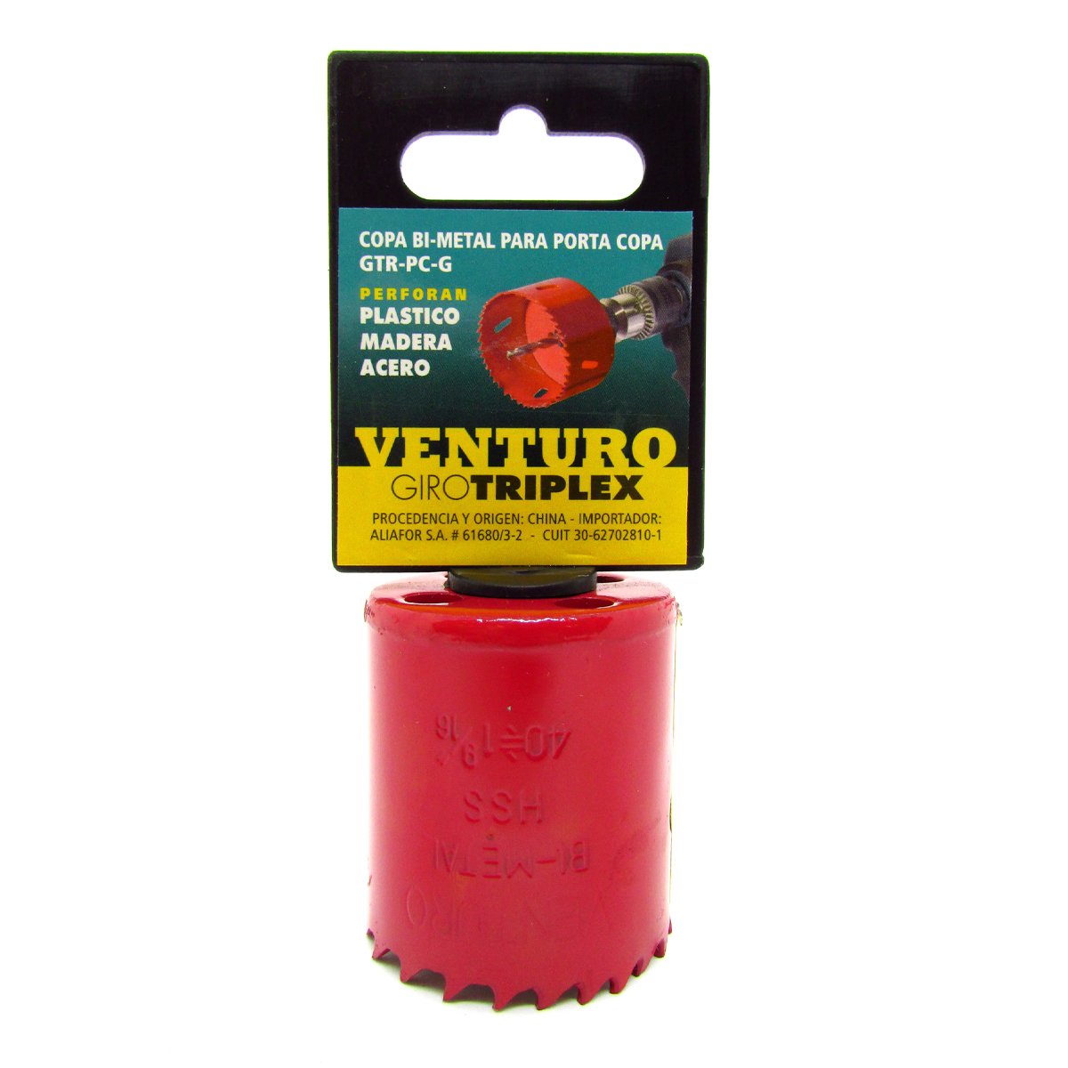 Sierra Copa Bimetal  Ø 40mm Giro Triplex Venturo Aliafor Gtr