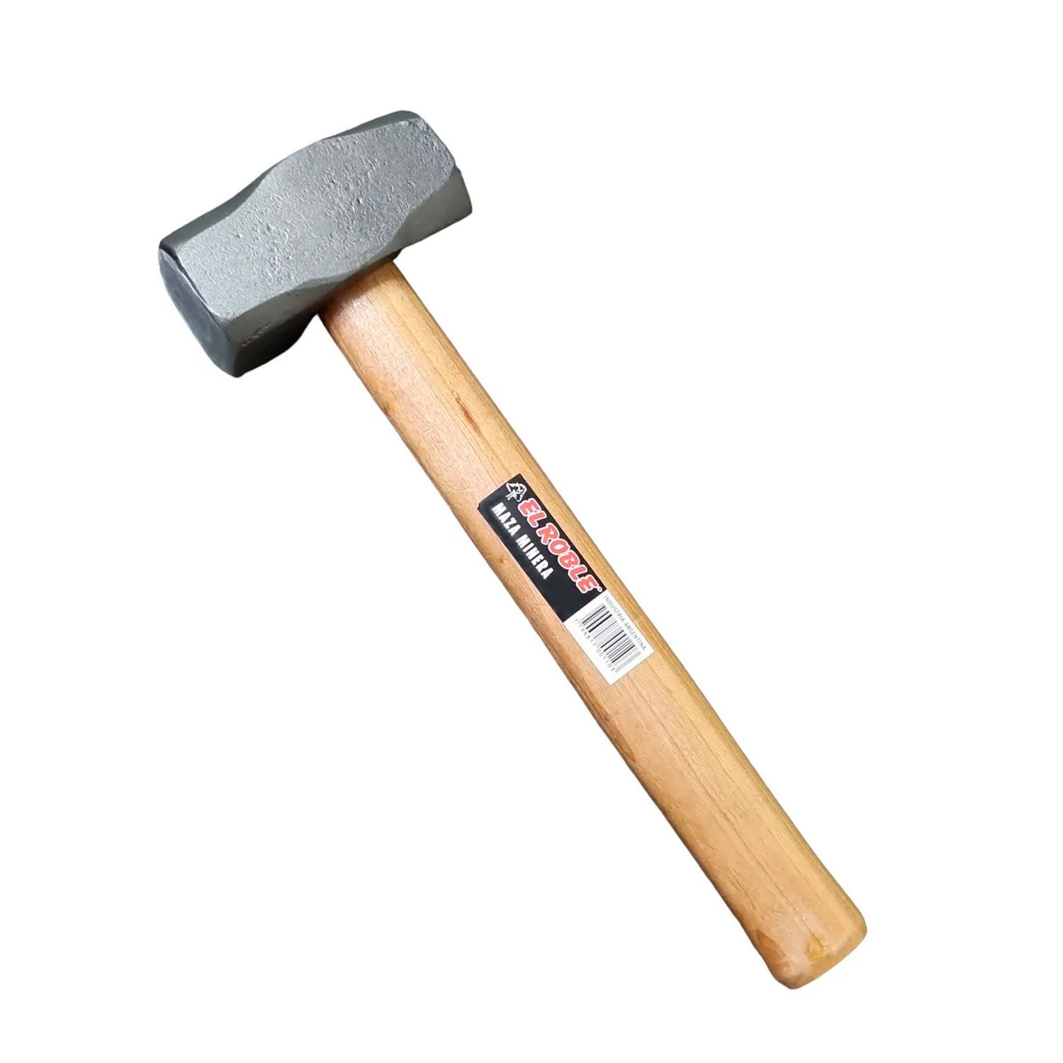 Maza Albañil Minera Acero Forjado 1kg el Roble Cabo Madera