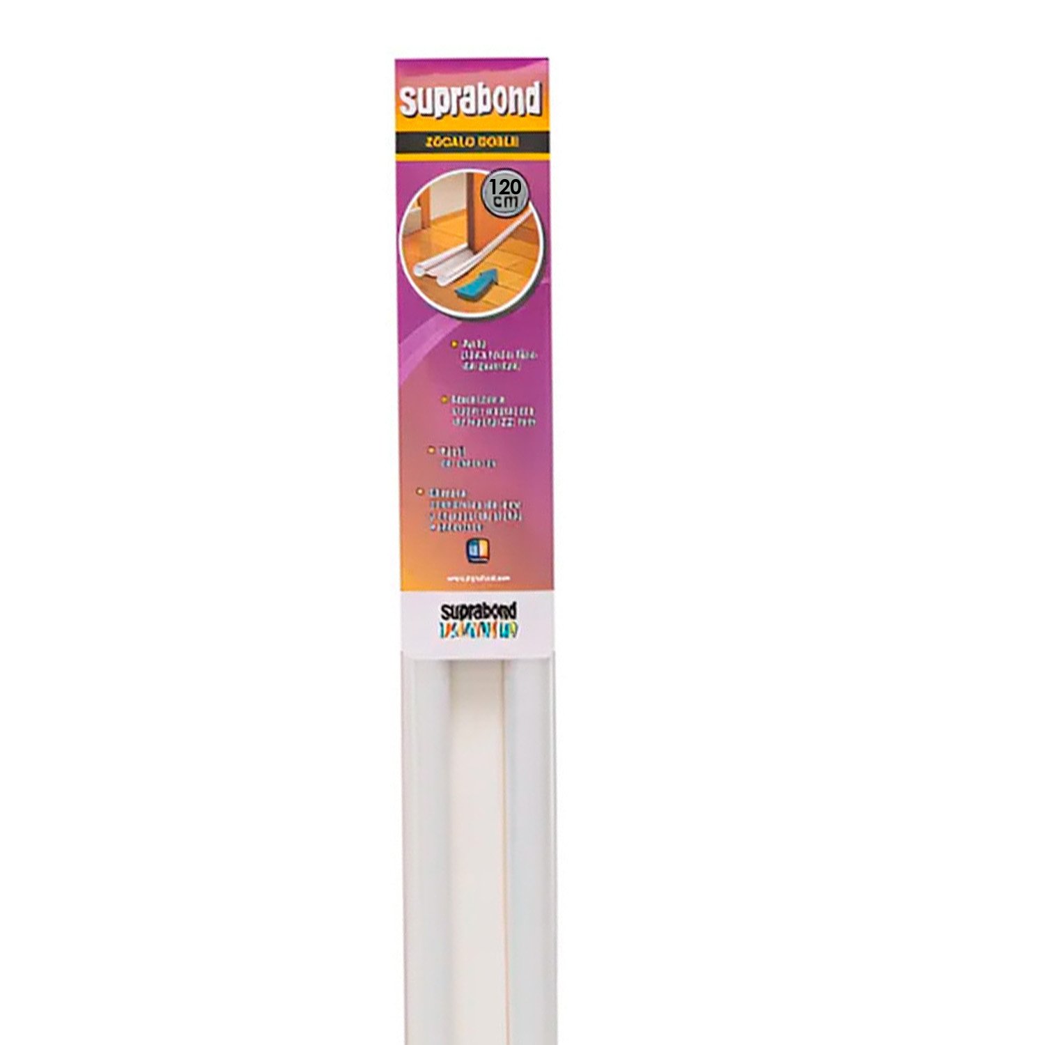 Zocalo Bajo Puerta Doble Blanco 120 Cm Suprabond