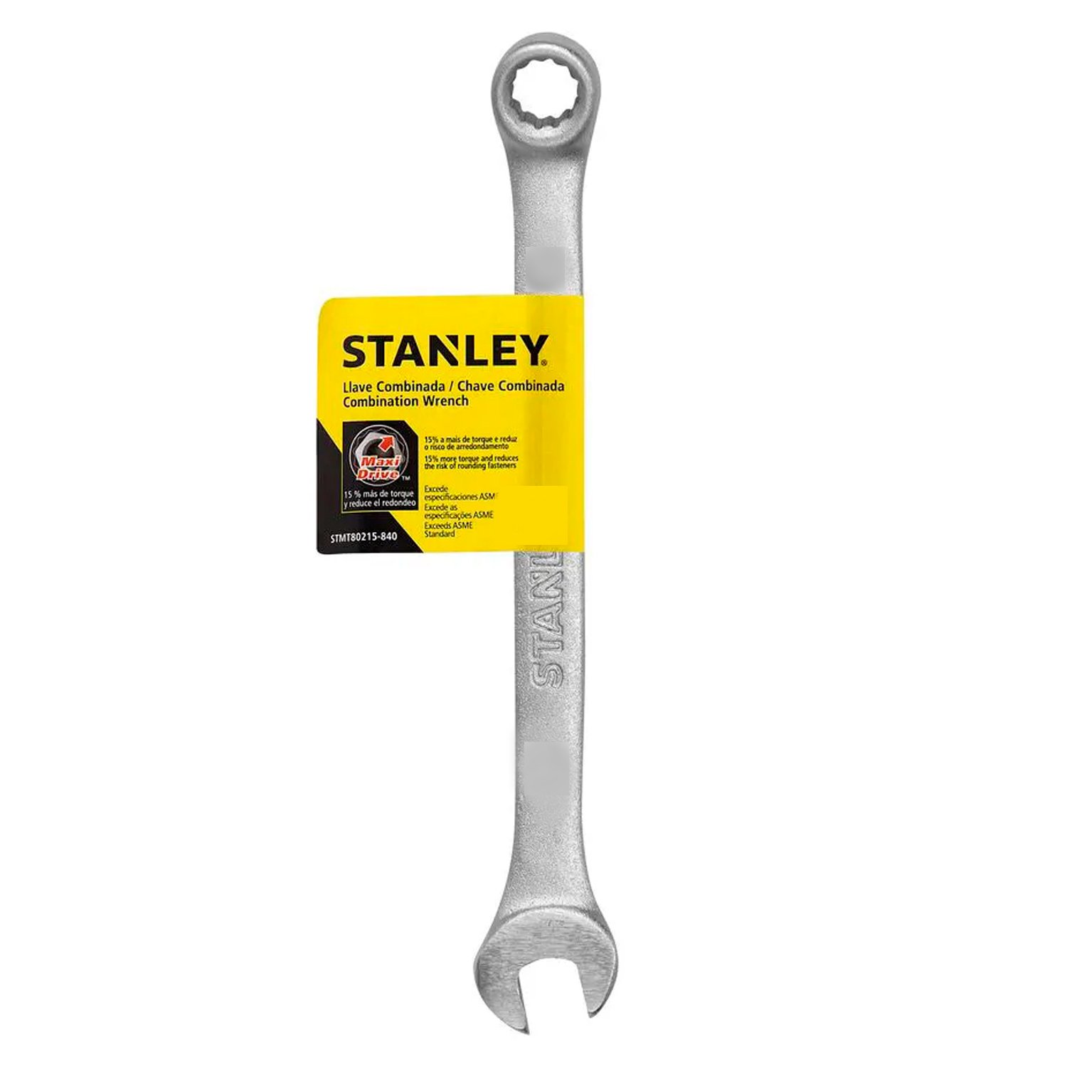 Llave Combinada 21mm Acodada Cromo Vanadio Stanley