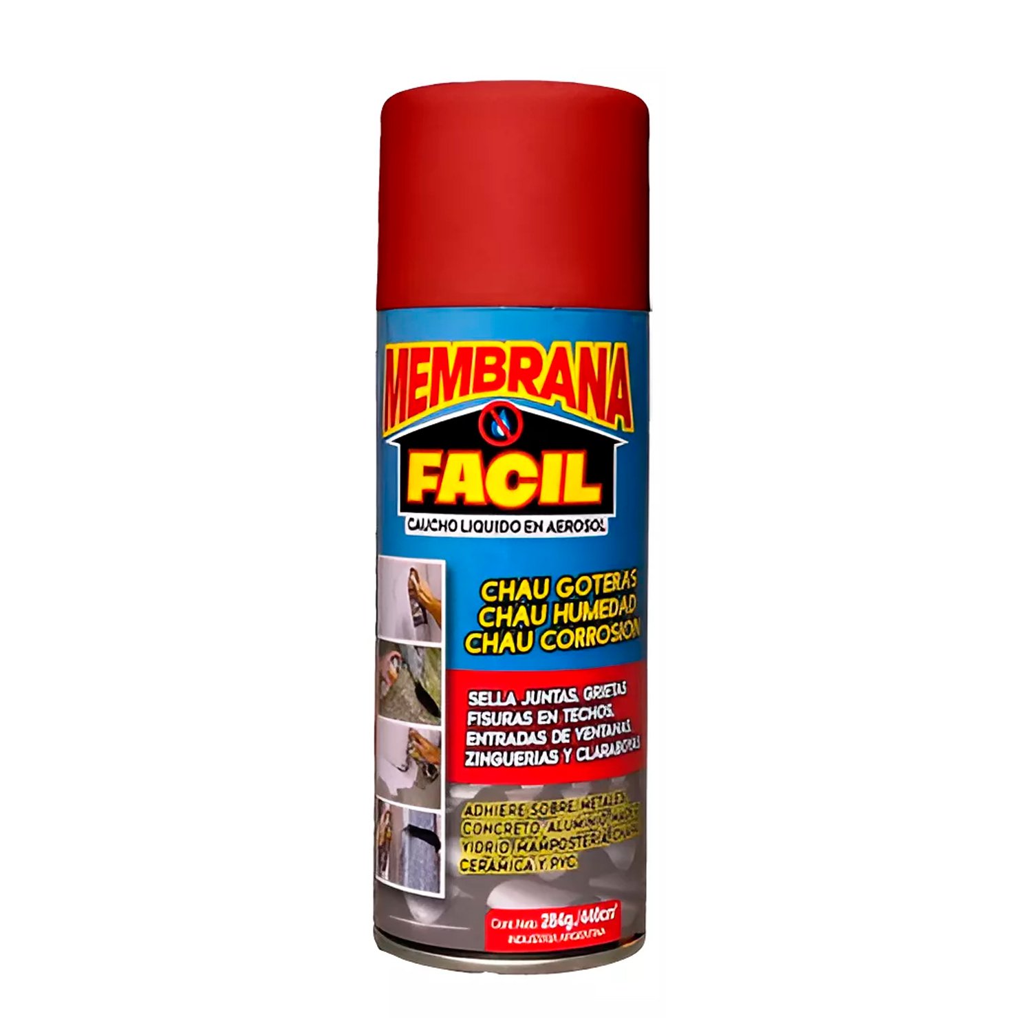 Membrana Fácil Roja Aerosol Sellador de Caucho Liquido