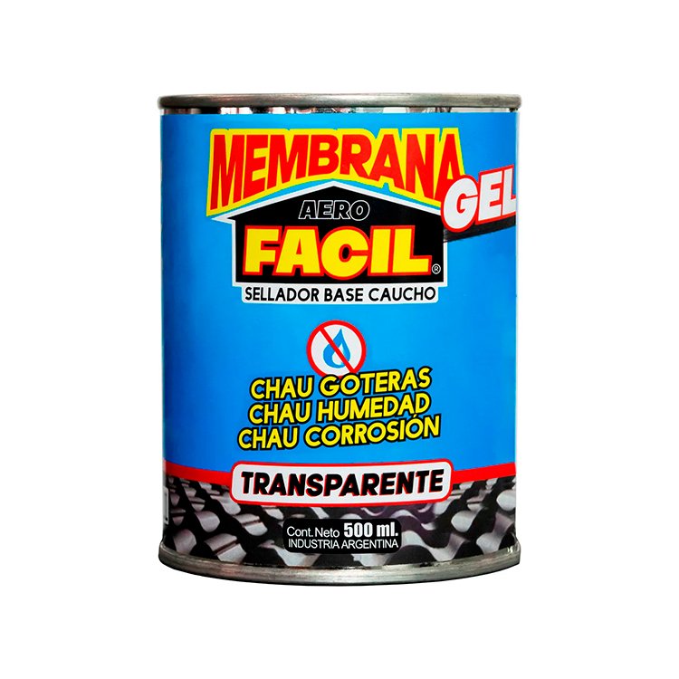 Membrana Facil Sellador Caucho Líquido Gel 0,5l Transparente