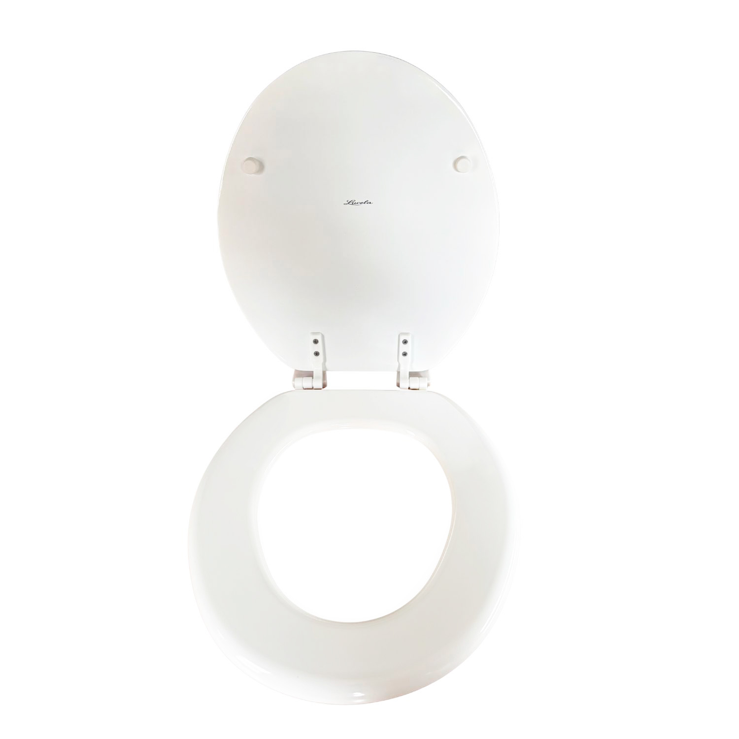 Asiento Inodoro Mad. Laqueada Hje Nylon Capea Blanca Lucela